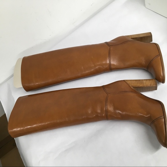 Marc Jacobs  Runway 2020  Tan Boots long, high heel Sz 38 US 7-7.5 New In Box - Picture 8 of 16